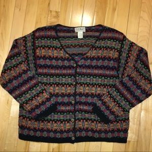 Vtg Ll bean rainbow sweater made in USA
